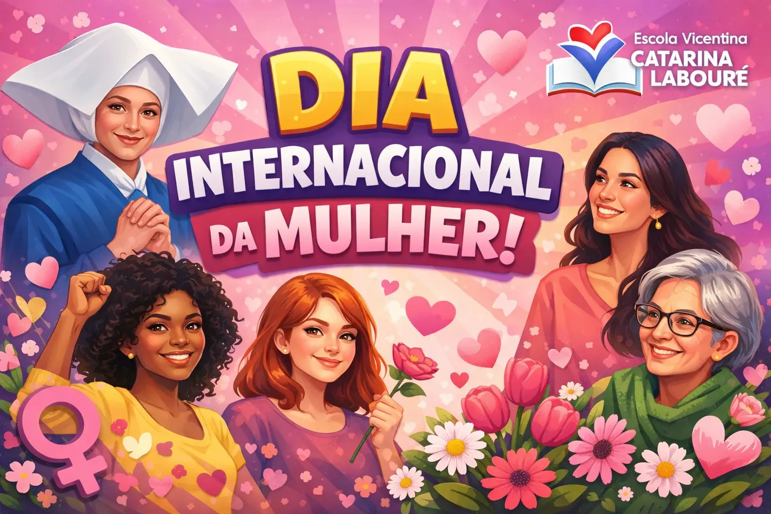 Feliz Dia da Mulher! 🌷
